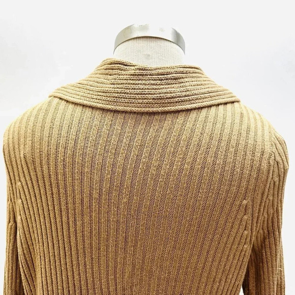 MERONA Women Long Sleeve Open Front Brown Casual Cardigan Sweater Size Small - Picture 10 of 15